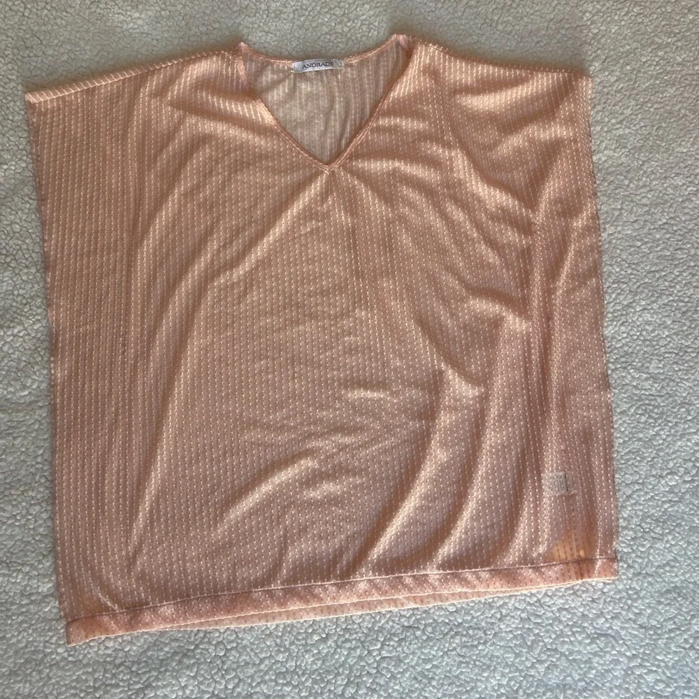 Orange Ribbed Swim Coverup